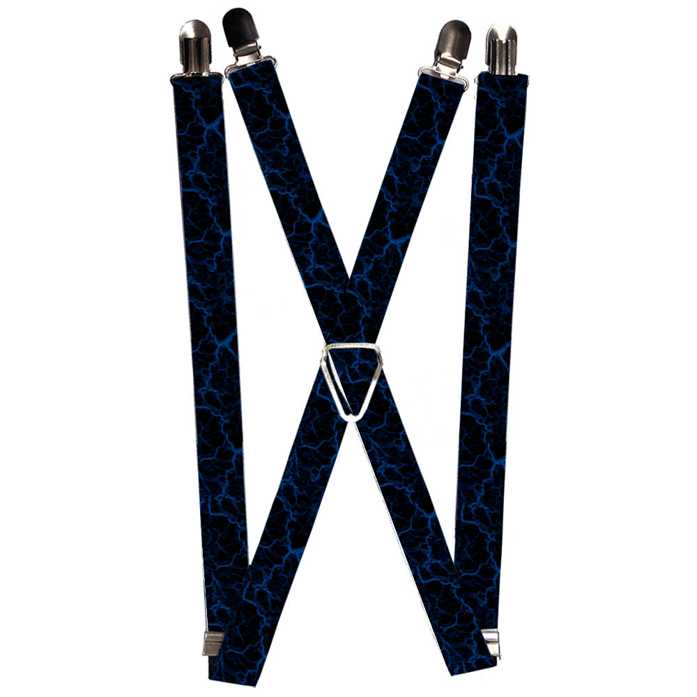 Suspenders - 1.0" - Marble Black/Blue Suspenders Buckle-Down   