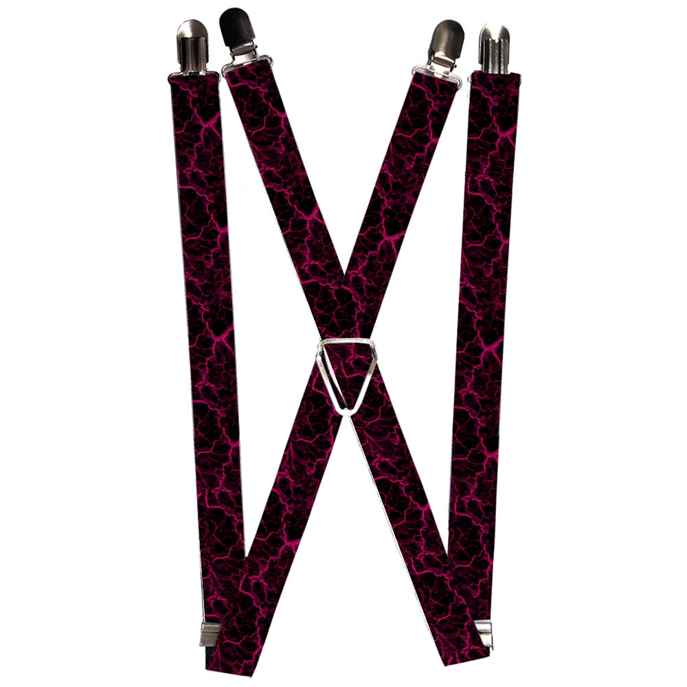 Suspenders - 1.0" - Marble Black/Hot Pink Suspenders Buckle-Down   