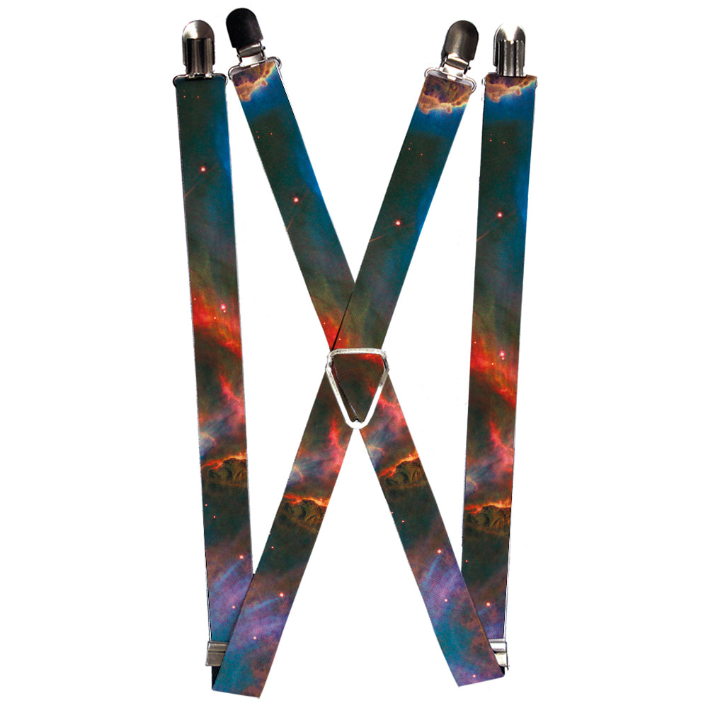 Suspenders - Supernova Space Collage Suspenders Buckle-Down 1.0-Inch Wide Regular