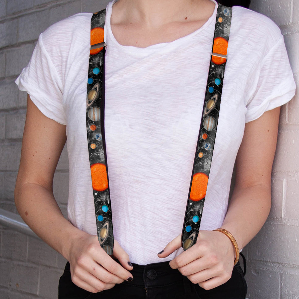 Suspenders - Solar System Sun/Planets/Stars Suspenders Buckle-Down