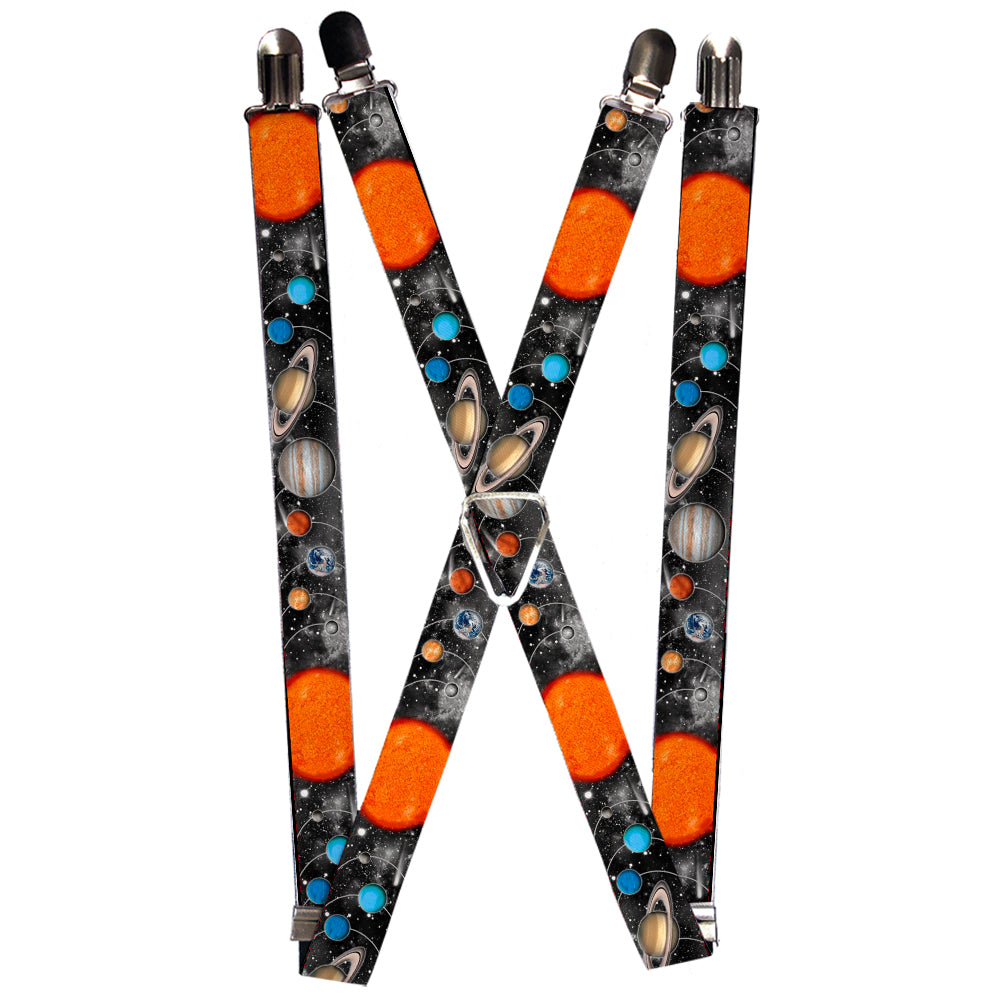 Suspenders - Solar System Sun/Planets/Stars Suspenders Buckle-Down