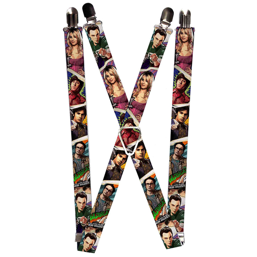 Suspenders - The Big Bang Theory Comic Strip Suspenders The Big Bang Theory 1.0-Inch Wide Regular