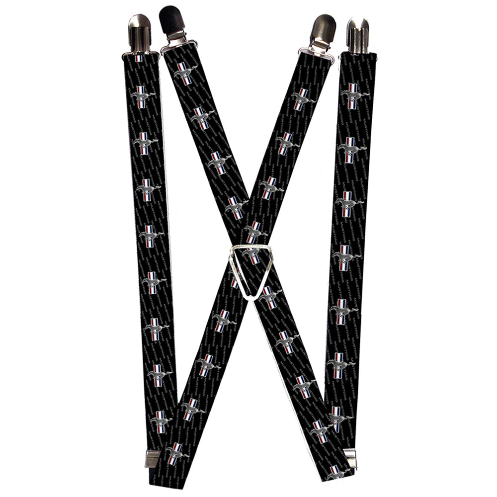 Suspenders - Ford Mustang w/Bars REPEAT w/Text