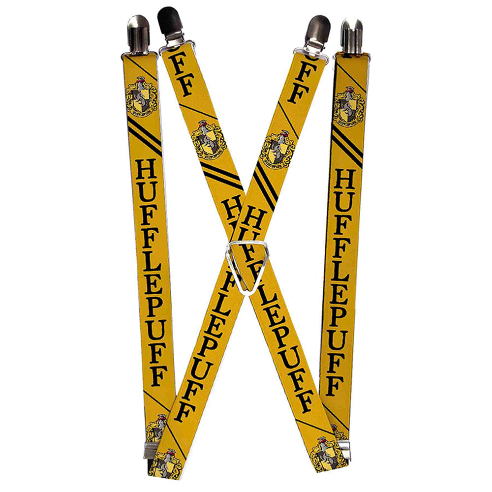Suspenders - HUFFLEPUFF Crest/Stripe2 Yellow/Black