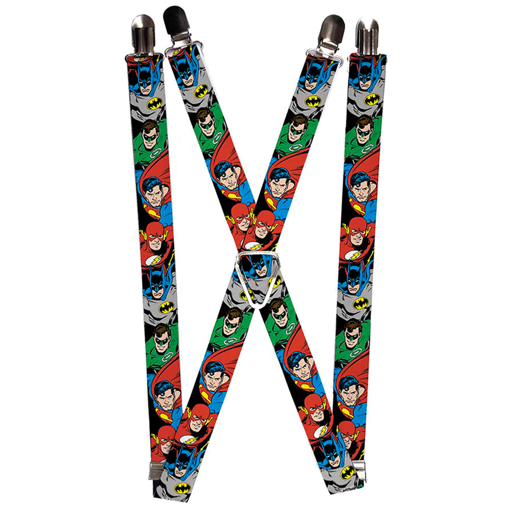 Suspenders - Justice League Superheroes CLOSE-UP New Suspenders DC Comics
