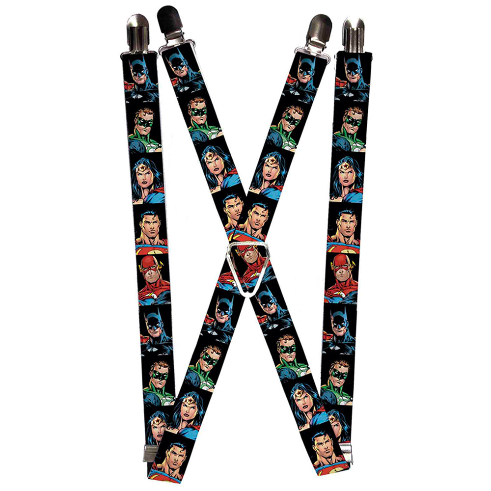 Suspenders - Justice League Elite Forces Superheroes Suspenders DC Comics 1.0-Inch Wide Regular