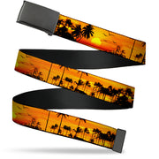 Web Belt Blank Black Buckle - Golden Sunset Webbing Web Belts Buckle-Down   