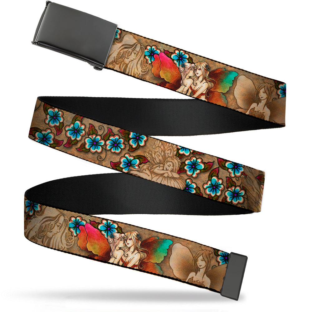 Web Belt Blank Black Buckle - Tattoo Johnny-Fairies Webbing