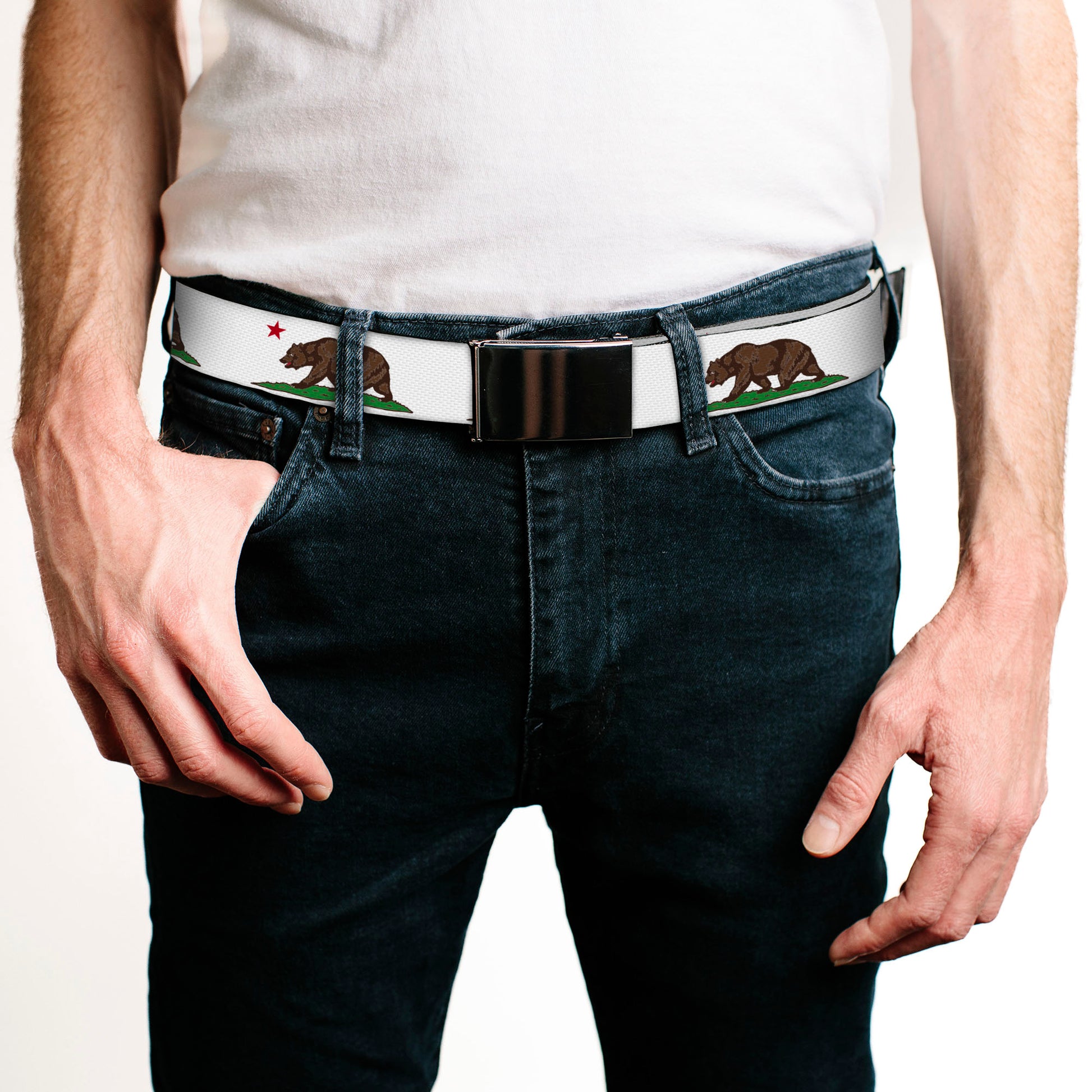 Web Belt Blank Black Buckle - Dental X-Rays Black/White Webbing Web Belts Buckle-Down   