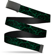 Web Belt Clasp Buckle - Marble Black/Green Webbing Web Belts Buckle-Down   