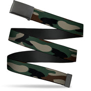 Web Belt Blank Black Buckle - Camo Olive3 Webbing Web Belts Buckle-Down   