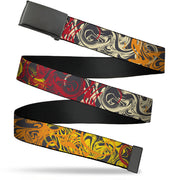 Web Belt Blank Black Buckle - Swirl Mix Gray/Multi Color Webbing Web Belts Buckle-Down   