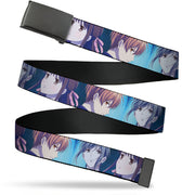 Web Belt Blank Black Buckle - Fruits Basket Yuki Tohru Kyo Final Season Group Pose Blues Webbing Web Belts Fruits Basket