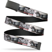 Web Belt Blank Black Buckle - FULLMETAL ALCHEMIST BROTHERHOOD Edward Elrics Automail Arm Tan Webbing Web Belts Fullmetal Alchemist