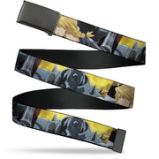 Web Belt Blank Black Buckle - Fullmetal Alchemist Brotherhood Elric Brothers Pose Blocks Webbing Web Belts Fullmetal Alchemist