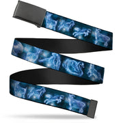 Black Buckle Web Belt - Harry Potter Animal Spirits Black/Blue Webbing Web Belts Harry Potter