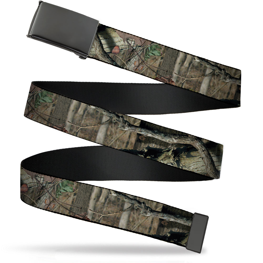 Web Belt Black Black Buckle - Mossy Oak Break-Up Infinity Webbing Web Belts Mossy Oak