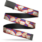 Web Belt Blank Black Buckle - South Park Stan Expressions Stacked Webbing Web Belts South Park