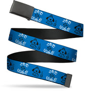 Web Belt Blank Black Buckle - This is Fine Japanese Question Hound Flame Blue/Black/White Webbing Web Belts This is Fine
