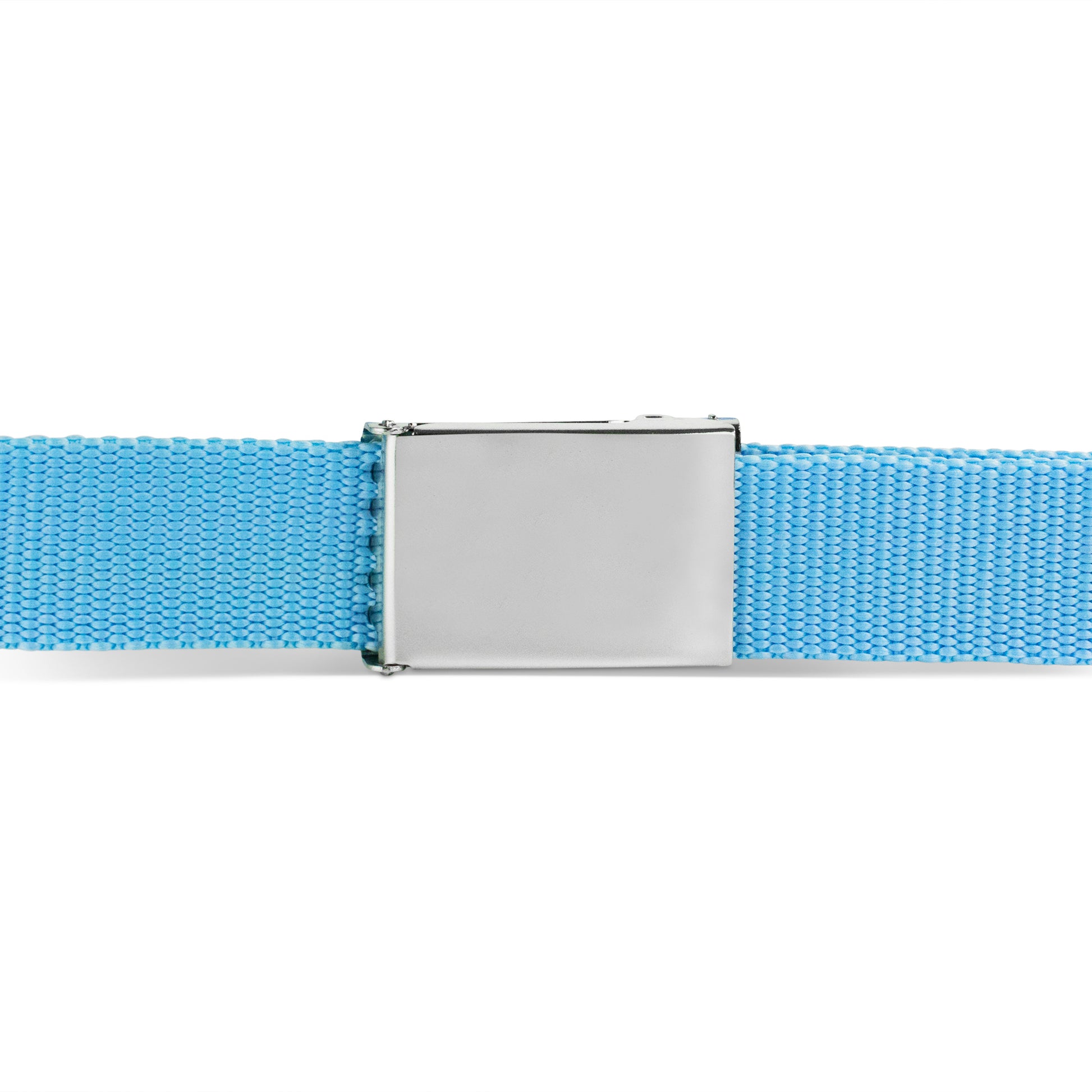 Web Belt Blank Chrome Buckle - Baby Blue Webbing Web Belts Buckle-Down