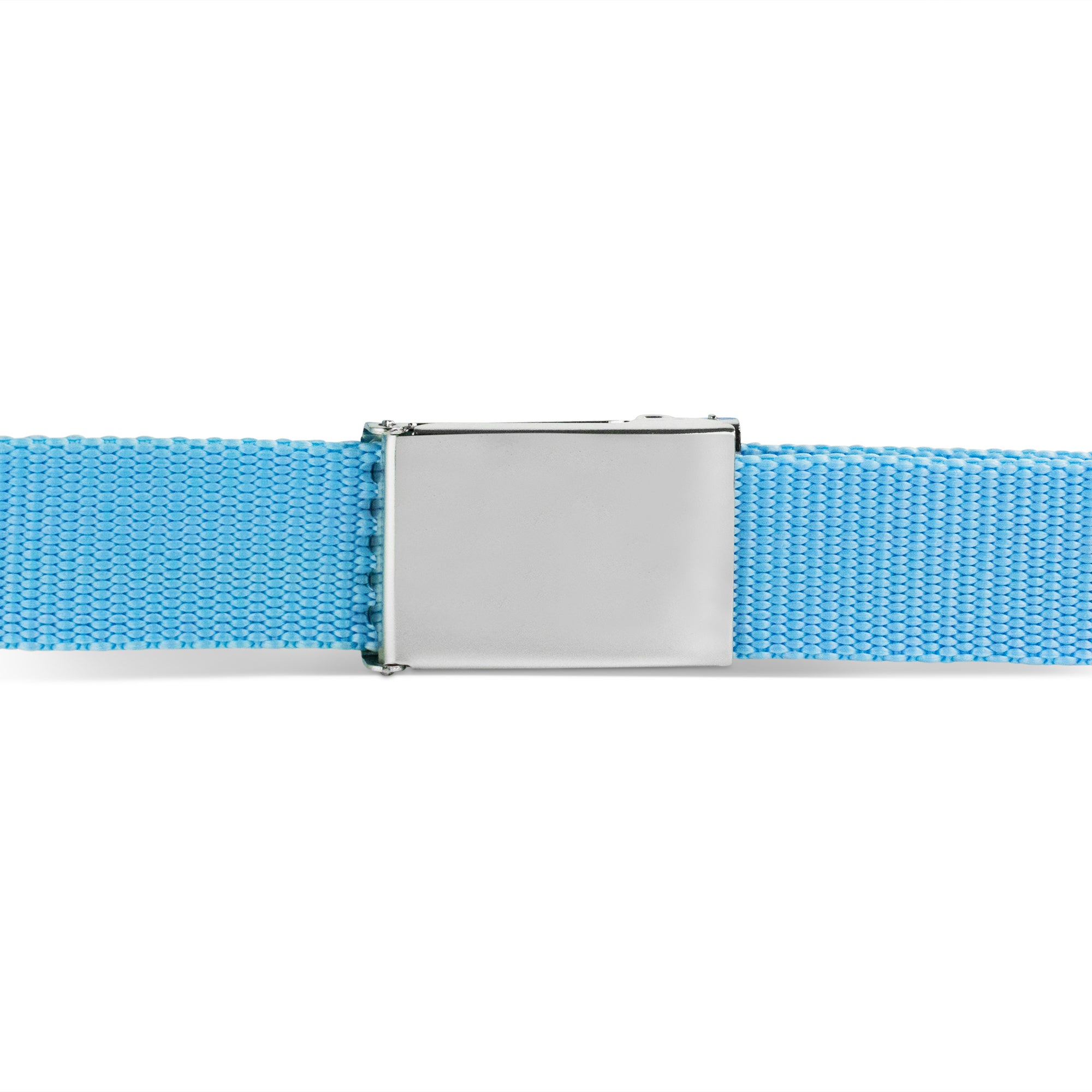 Web Belt Blank Chrome Buckle - Baby Blue Webbing Web Belts Buckle-Down