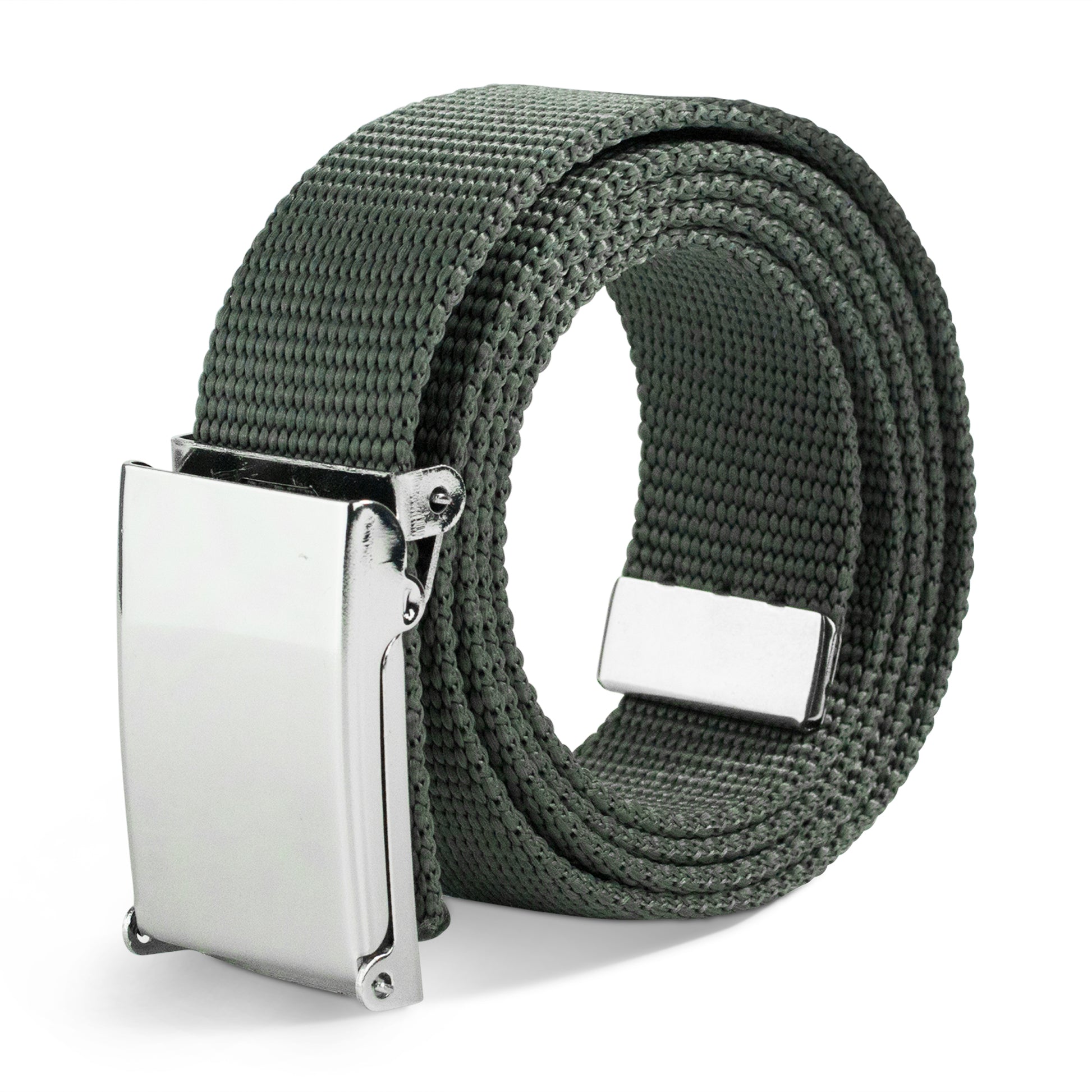 Web Belt Blank Chrome Buckle - Charcoal Webbing Web Belts Buckle-Down
