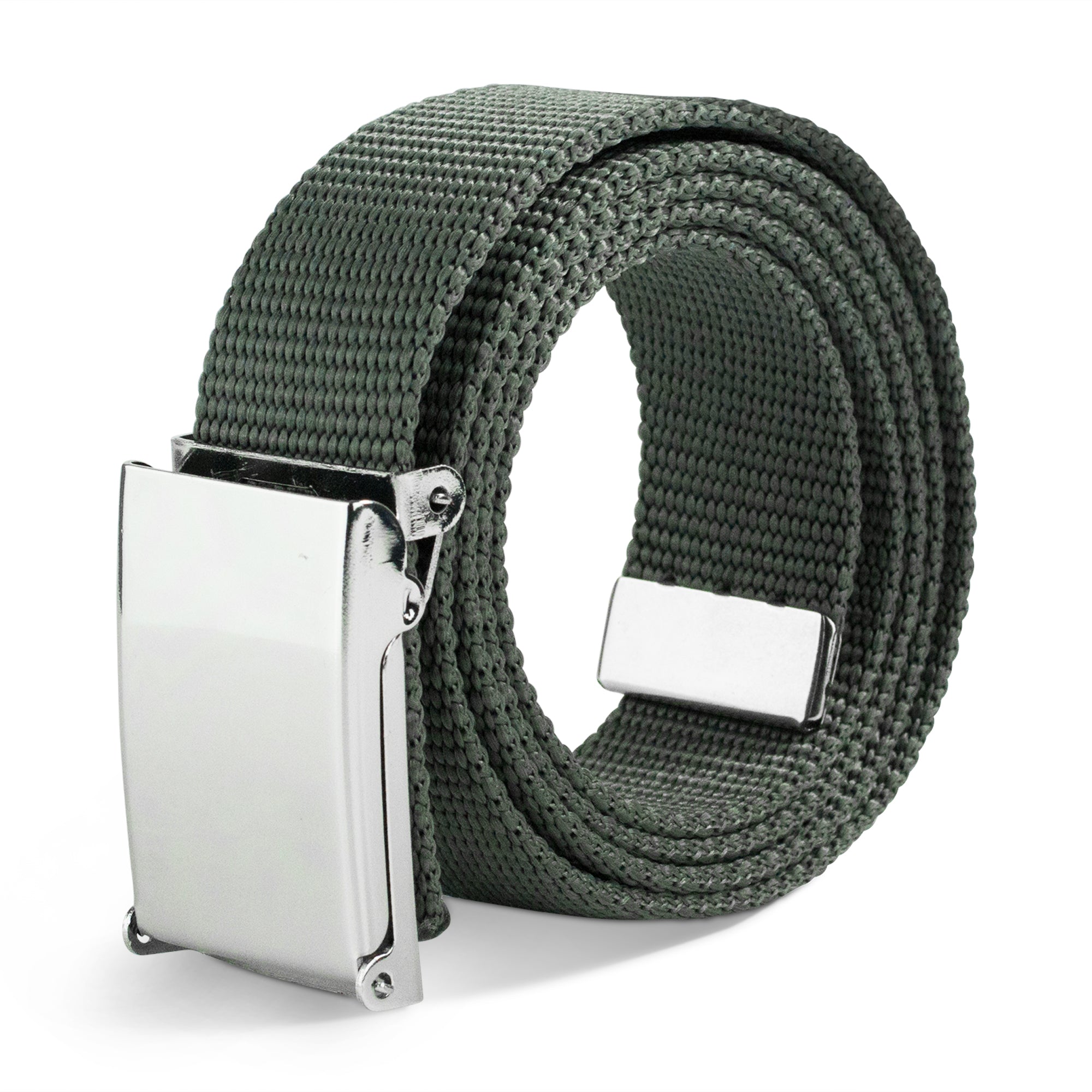 Web Belt Blank Chrome Buckle - Charcoal Webbing Web Belts Buckle-Down