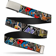 Chrome Buckle Web Belt - DC Originals Vintage Comic Portraits/Comic Scenes Webbing Web Belts DC Comics