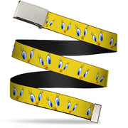 Chrome Buckle Web Belt - Tweety Bird Expressions2 Webbing Web Belts Looney Tunes   