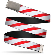 Web Belt Blank Matte Buckle - Candy Cane Webbing Web Belts Buckle-Down   