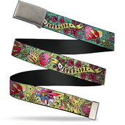 Web Belt Blank Matte Buckle - Supergirl Tattoo Scene Webbing Web Belts DC Comics   