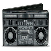 Bi-Fold Wallet - Boombox Grays Black Bi-Fold Wallets Buckle-Down