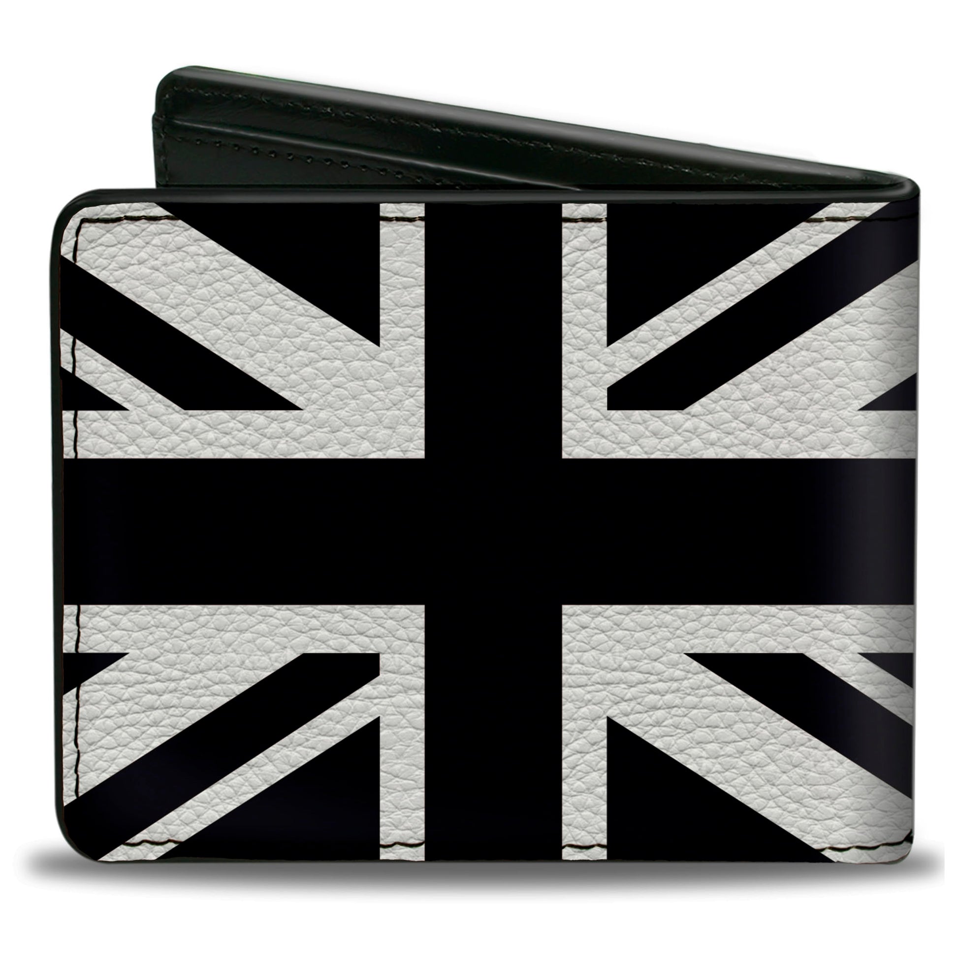Bi-Fold Wallet - United Kingdom Flag Black White Bi-Fold Wallets Buckle-Down