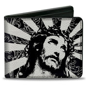 Bi-Fold Wallet - Jesus Black White Bi-Fold Wallets Buckle-Down