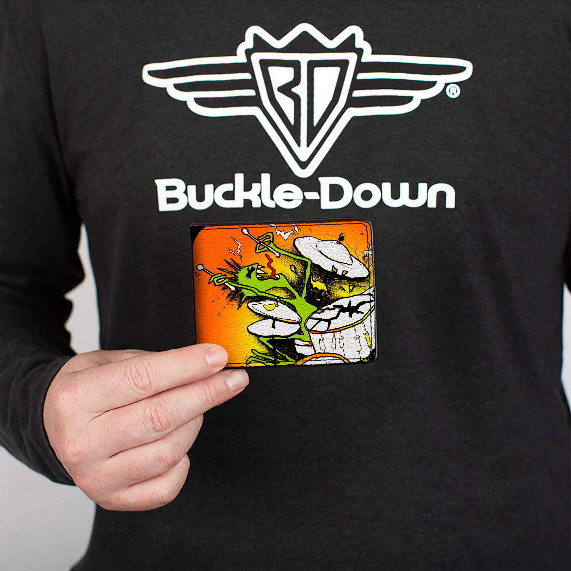 Bi-Fold Wallet - Psycho Drummer Bi-Fold Wallets Buckle-Down