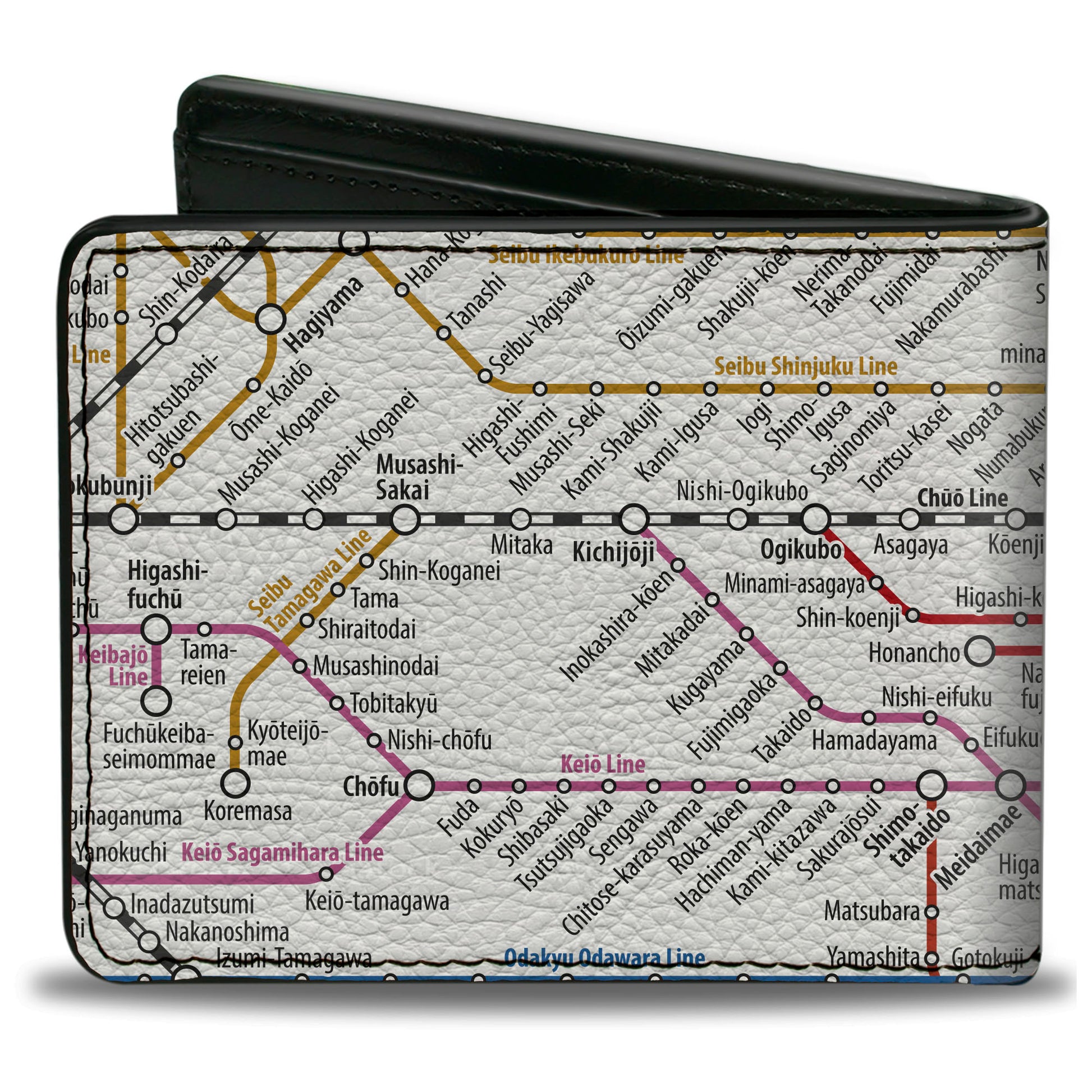 Bi-Fold Wallet - Tokyo Subway Bi-Fold Wallets Buckle-Down