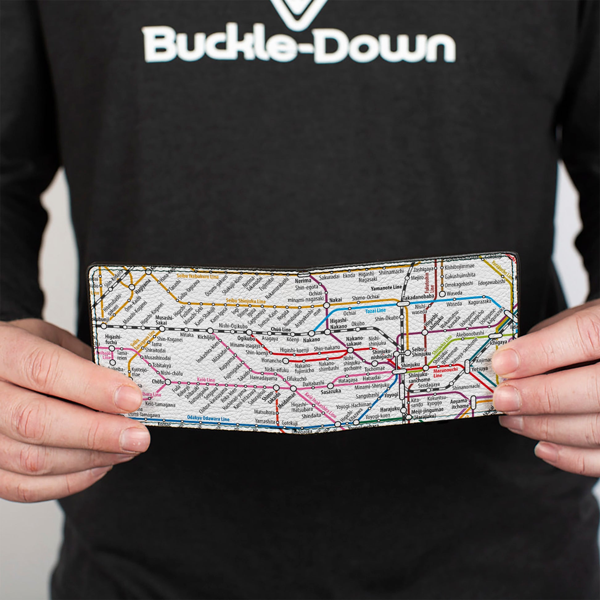 Bi-Fold Wallet - Tokyo Subway Bi-Fold Wallets Buckle-Down