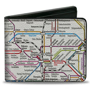 Bi-Fold Wallet - Tokyo Subway Bi-Fold Wallets Buckle-Down