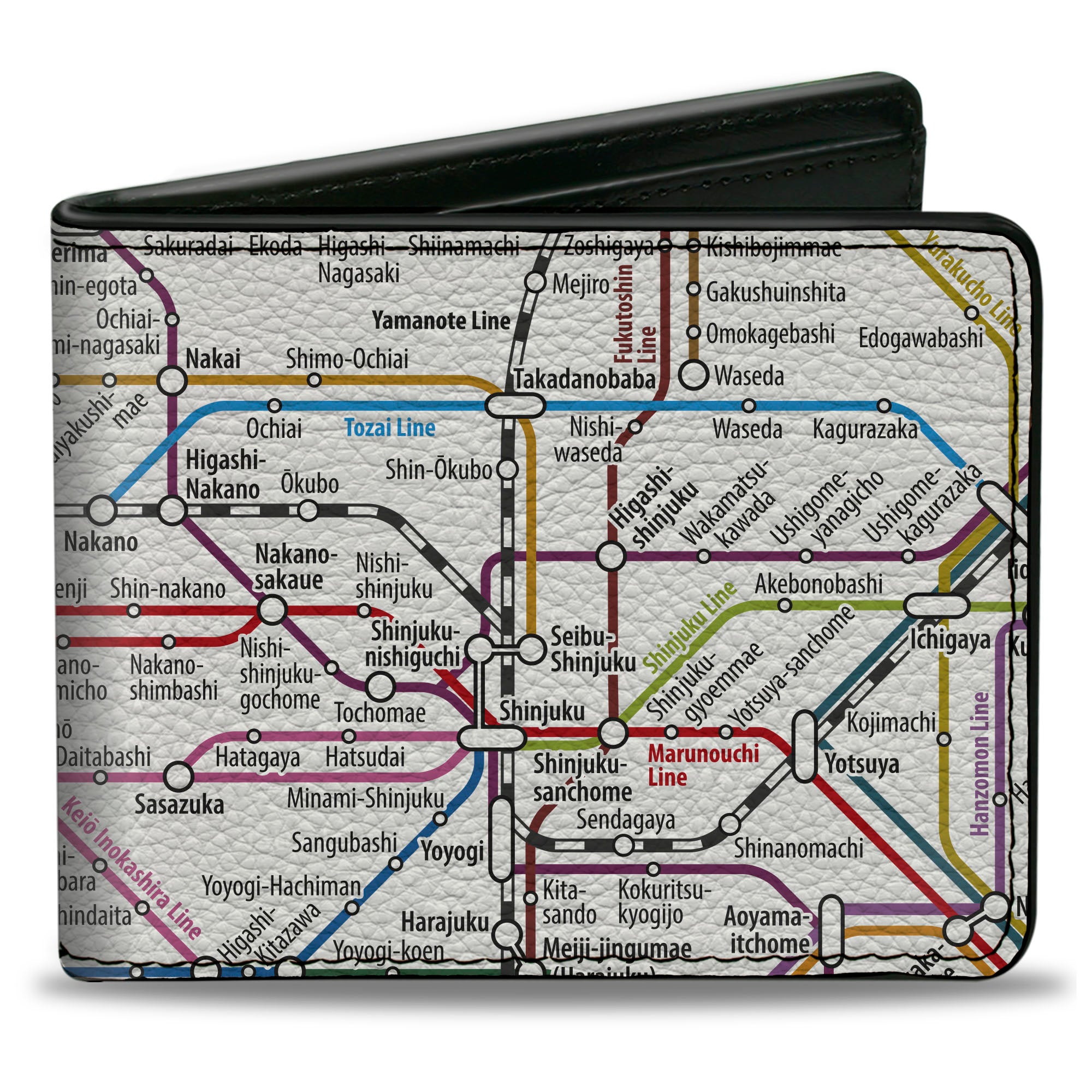 Bi-Fold Wallet - Tokyo Subway Bi-Fold Wallets Buckle-Down