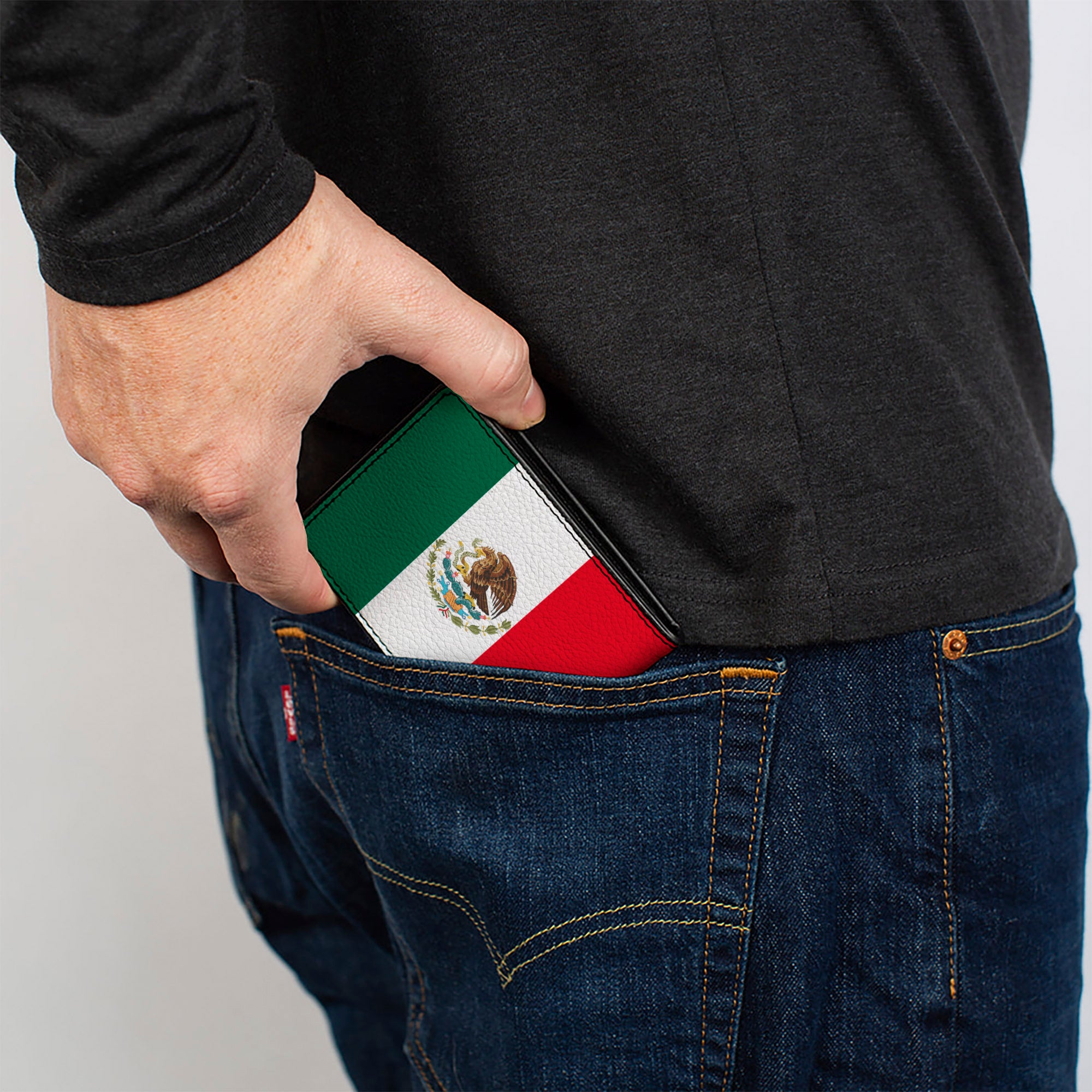 Bi-Fold Wallet - Mexico Flag Bi-Fold Wallets Buckle-Down