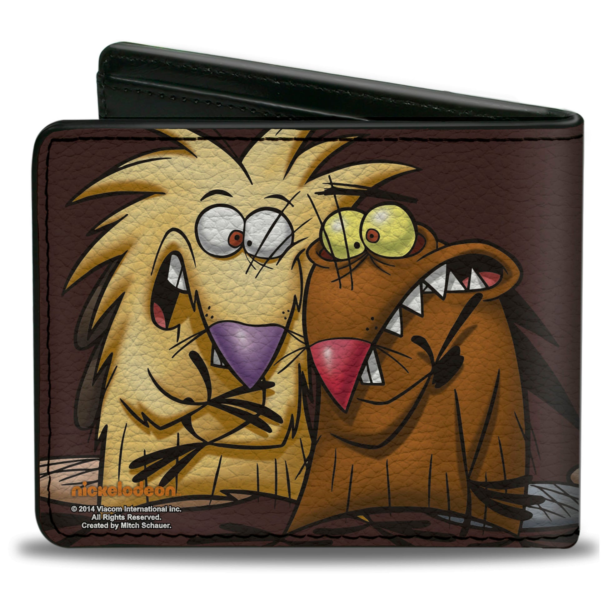 Bi-Fold Wallet - Angry Beavers Norbert & Daggett CLOSE-UP Pose Bi-Fold Wallets Angry Beavers