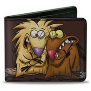 Bi-Fold Wallet - Angry Beavers Norbert & Daggett CLOSE-UP Pose Bi-Fold Wallets Angry Beavers