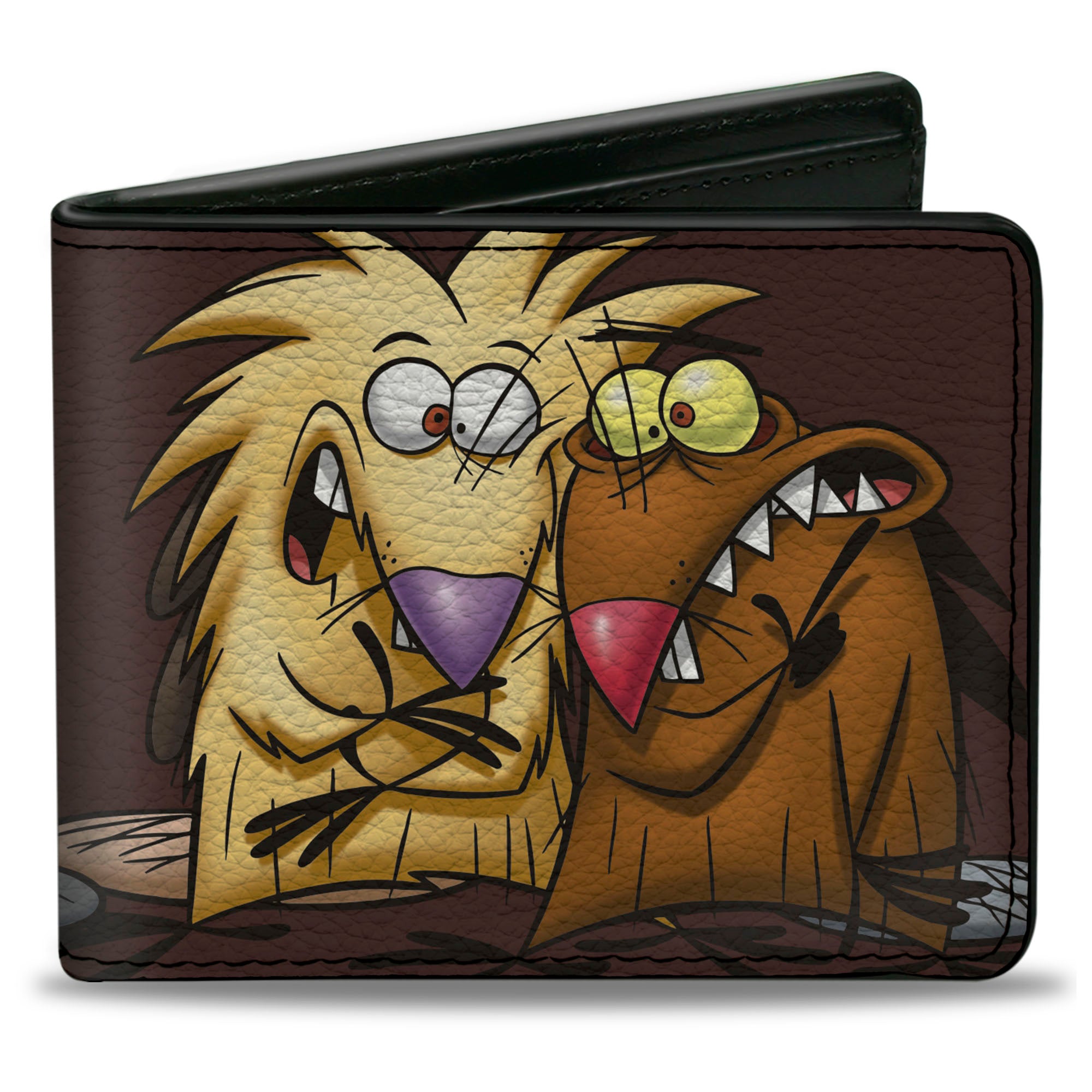 Bi-Fold Wallet - Angry Beavers Norbert & Daggett CLOSE-UP Pose Bi-Fold Wallets Angry Beavers