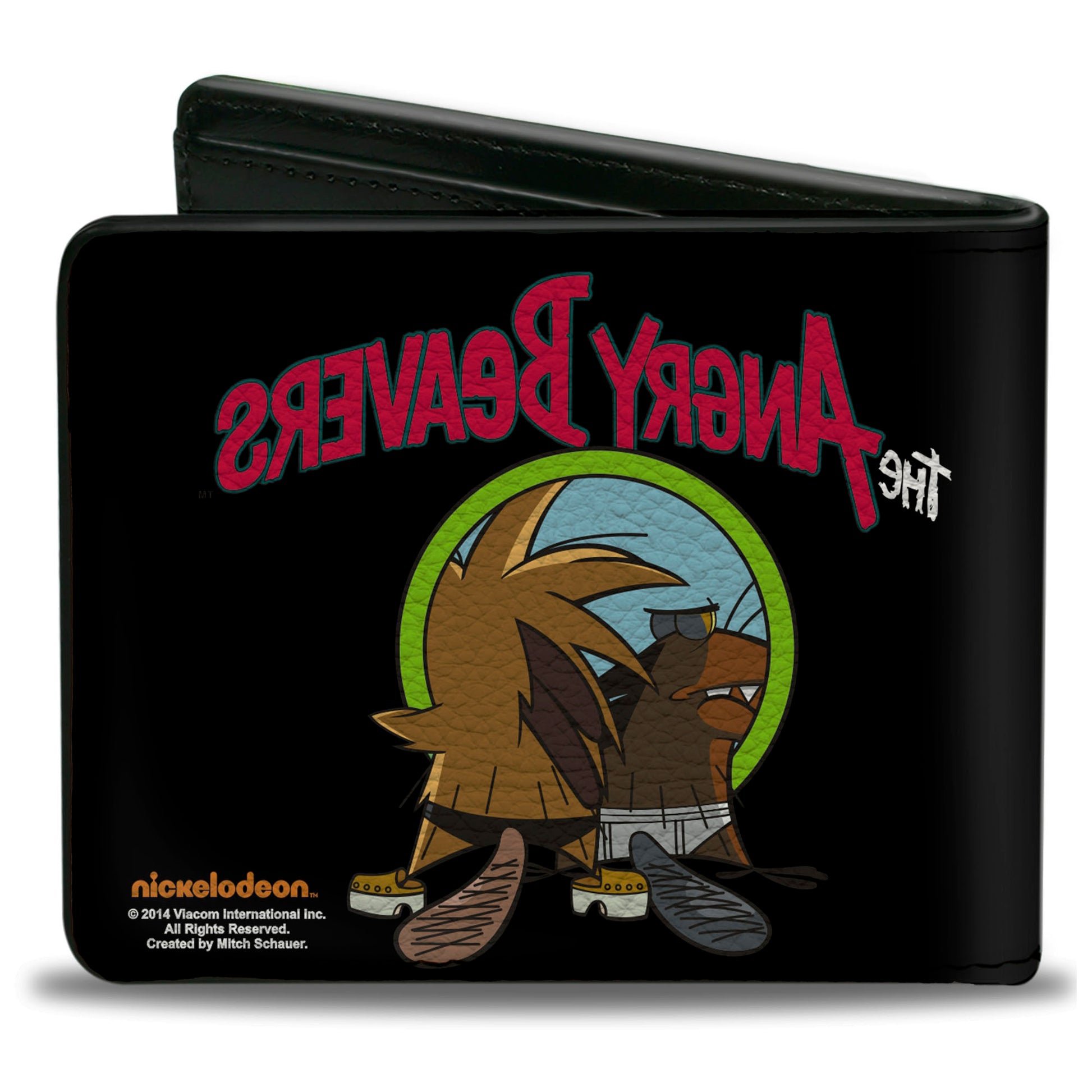 Bi-Fold Wallet - Angry Beavers Logo Front + Logo Back Bi-Fold Wallets Angry Beavers