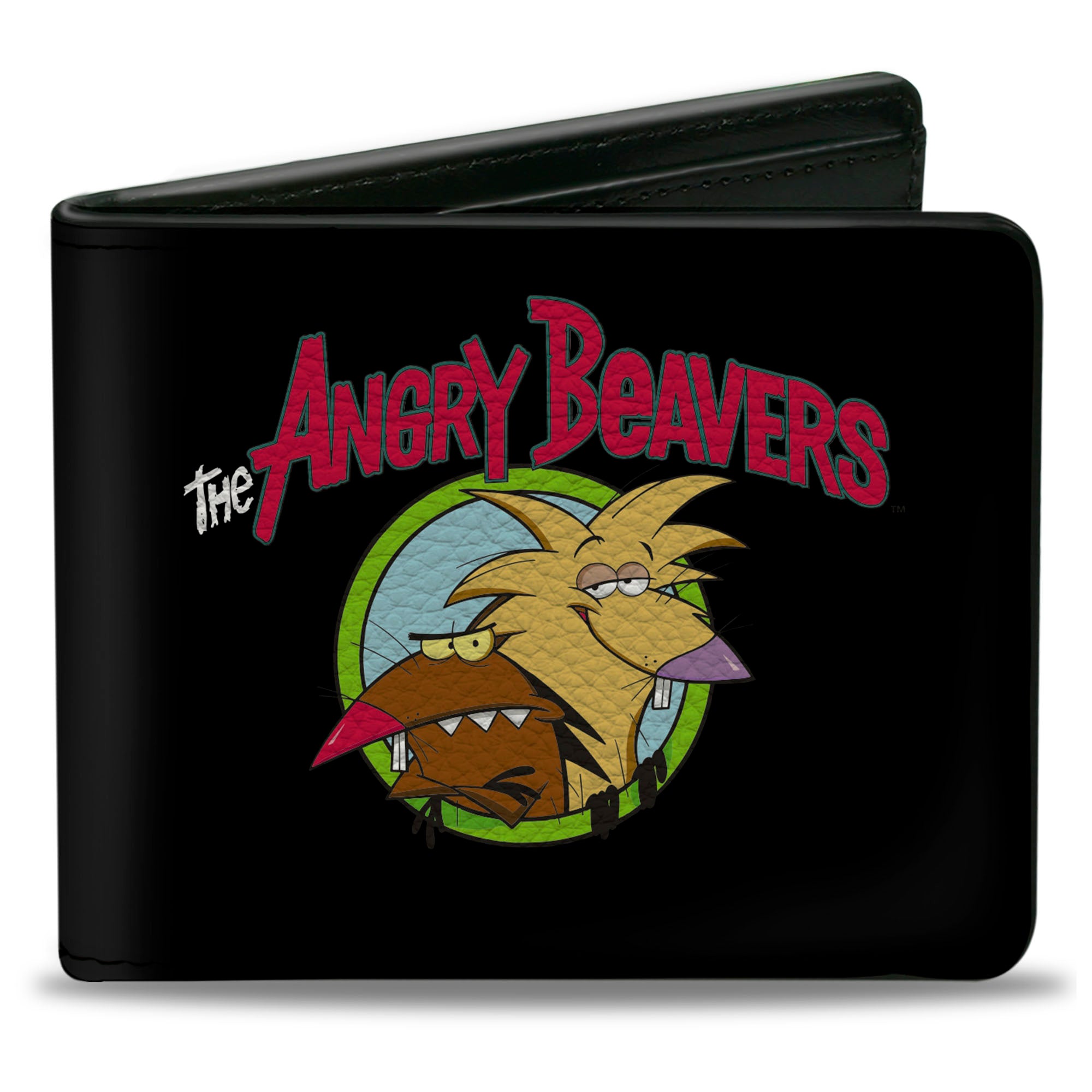 Bi-Fold Wallet - Angry Beavers Logo Front + Logo Back Bi-Fold Wallets Angry Beavers