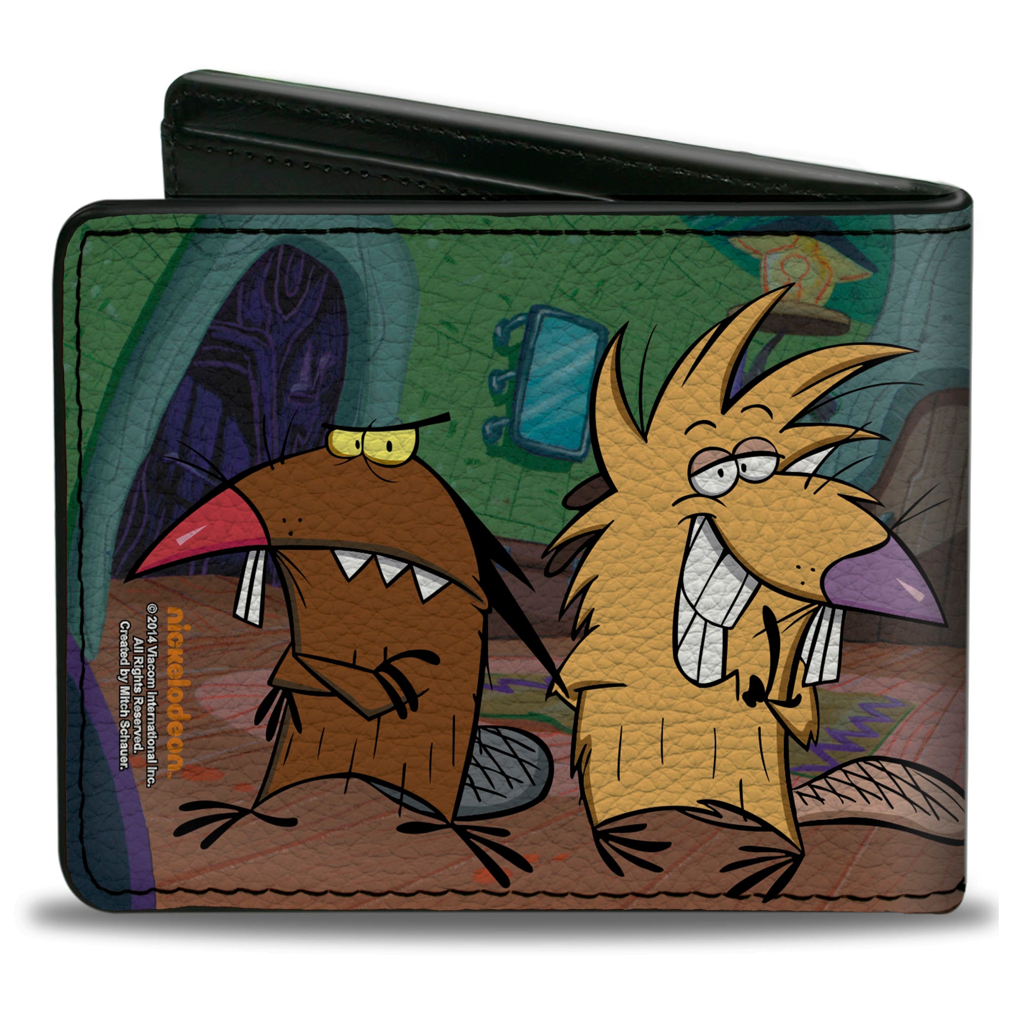 Bi-Fold Wallet - Angry Beavers Norbert & Daggett Poses Bi-Fold Wallets Angry Beavers