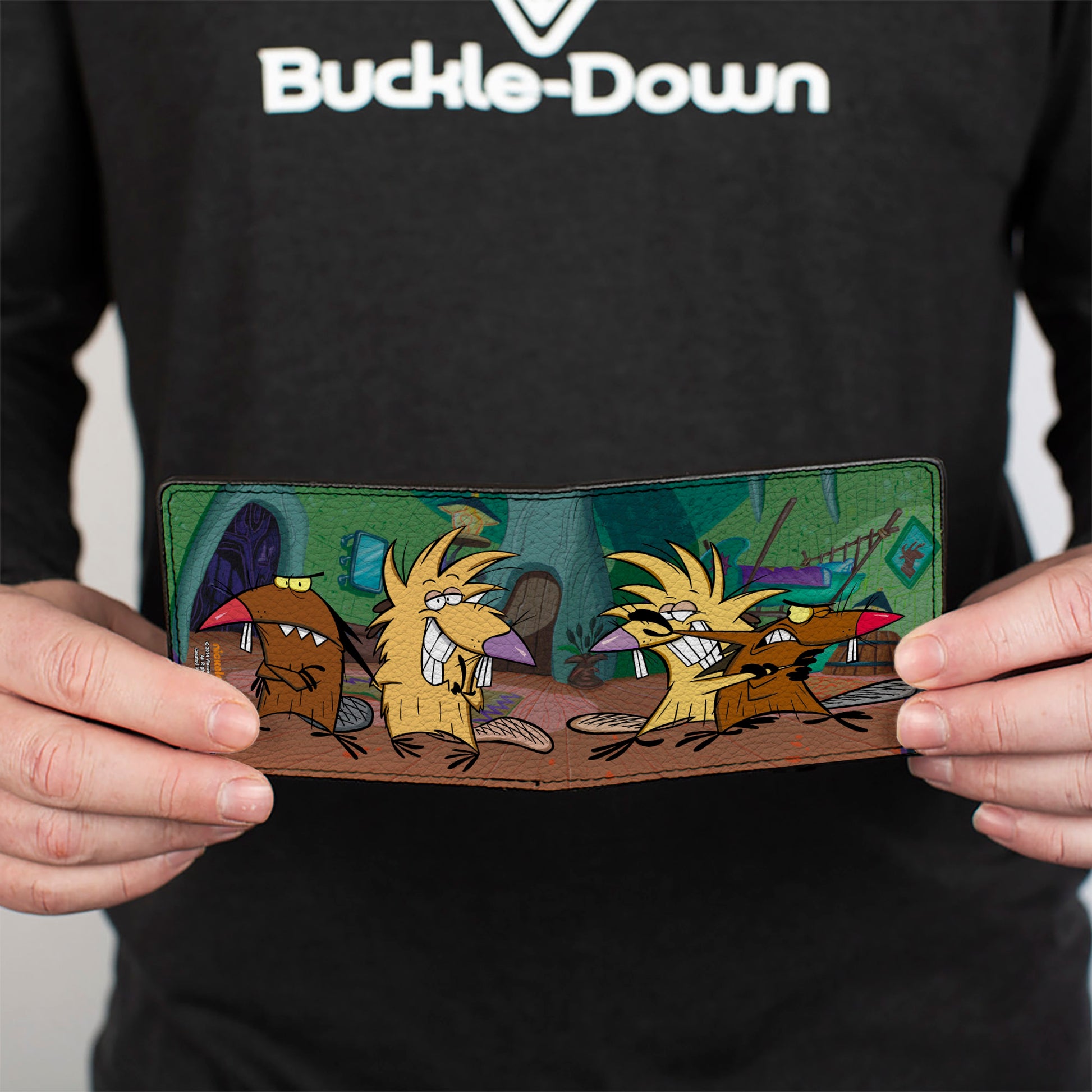 Bi-Fold Wallet - Angry Beavers Norbert & Daggett Poses Bi-Fold Wallets Angry Beavers