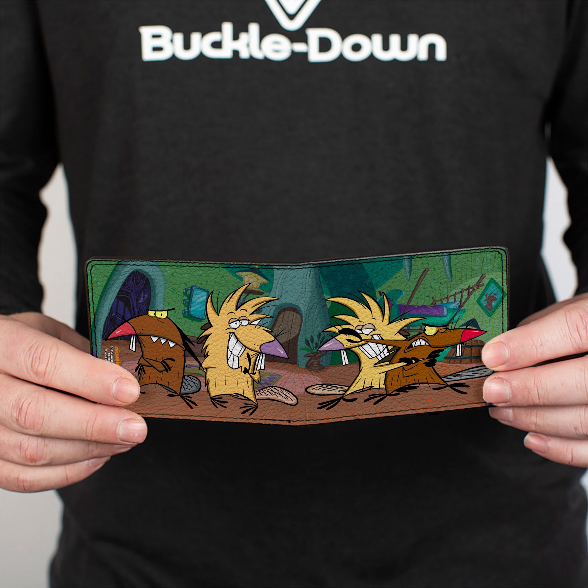 Bi-Fold Wallet - Angry Beavers Norbert & Daggett Poses Bi-Fold Wallets Angry Beavers
