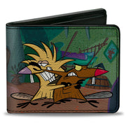 Bi-Fold Wallet - Angry Beavers Norbert & Daggett Poses Bi-Fold Wallets Angry Beavers