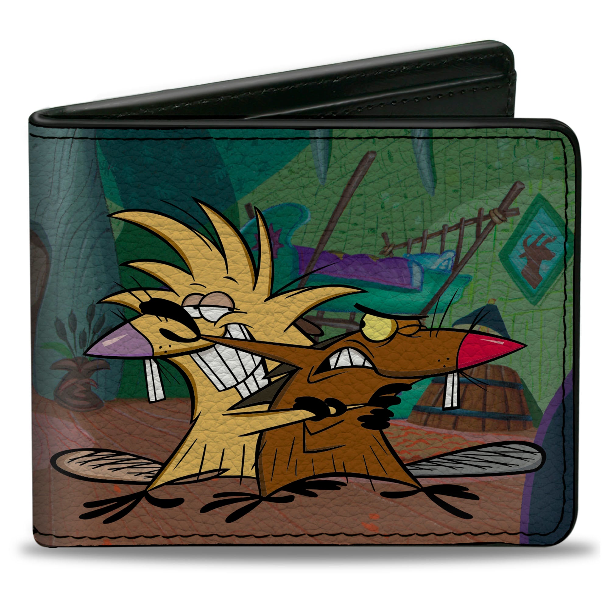 Bi-Fold Wallet - Angry Beavers Norbert & Daggett Poses Bi-Fold Wallets Angry Beavers